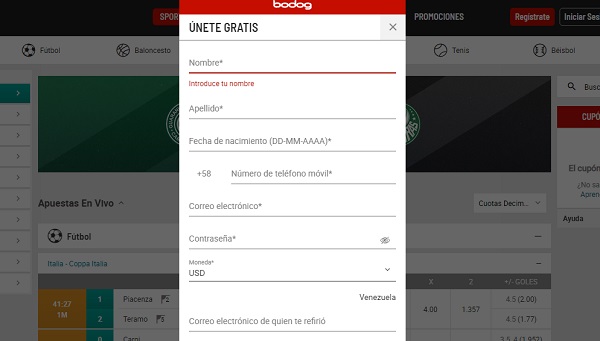 formulario de registro casa de apuestas formulario de registro casa de apuestas