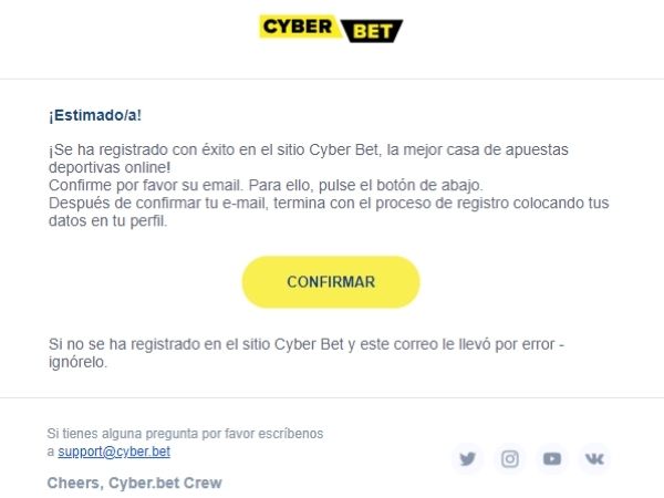 cómo registrarse en Cyber.bet cómo registrarse en Cyber.bet